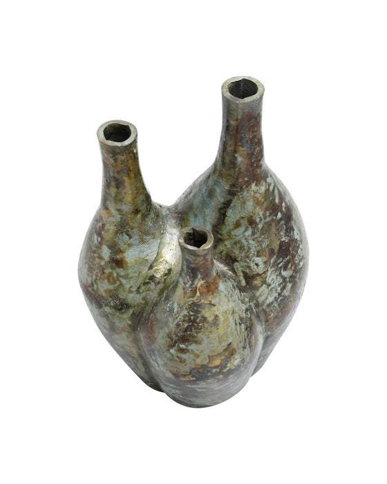 Currey and Company - 1200-1139 - Vase - Trois - Greco Bronze