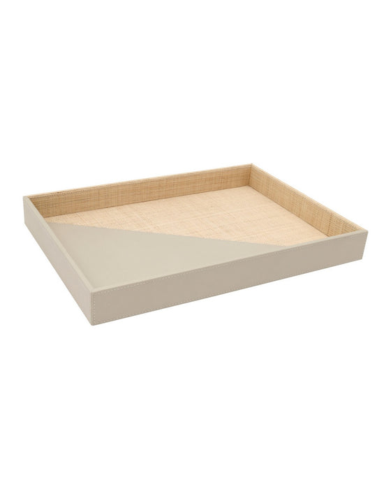 Currey and Company - 1200-1142 - Tray Set of 2 - Evren - Gray / Natural