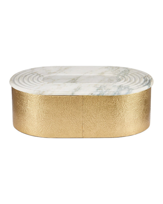Currey and Company - 1200-1144 - Box - Trove - Natural / Brass