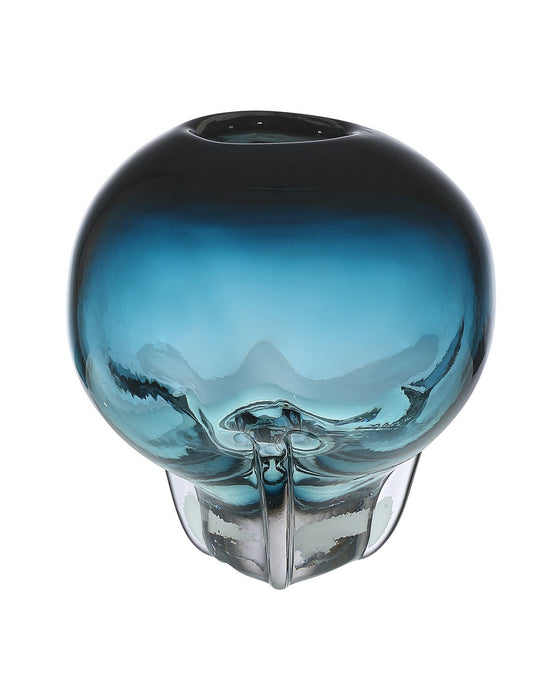 Currey and Company - 1200-1151 - Vase - Aubrey - Blue