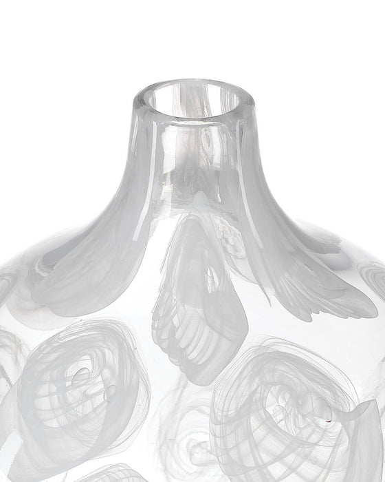 Currey and Company - 1200-1153 - Vase - Aetheria - Clear / White
