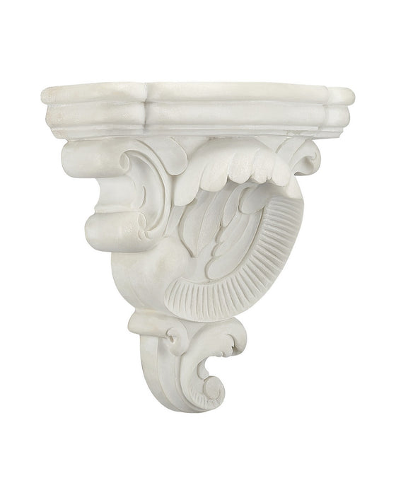 Currey and Company - 1200-1155 - Wall Shelf - Acanthus - Antique Off-White