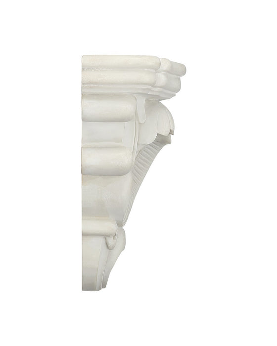 Currey and Company - 1200-1155 - Wall Shelf - Acanthus - Antique Off-White