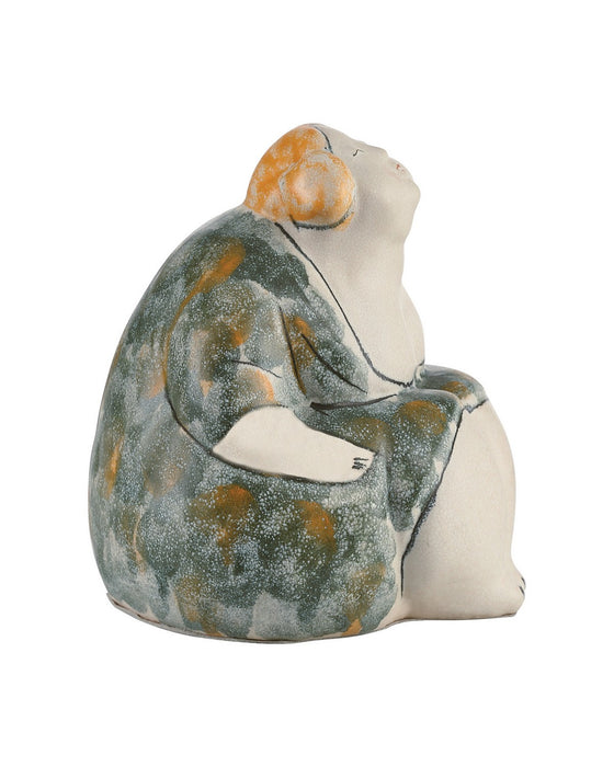 Currey and Company - 1200-1161 - Sculpture - Rubina - Off-White / Green / Orange / Yellow