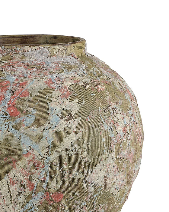 Currey and Company - 1200-1164 - Vase - Palimpsest - Brown / Pink / Light Blue / White