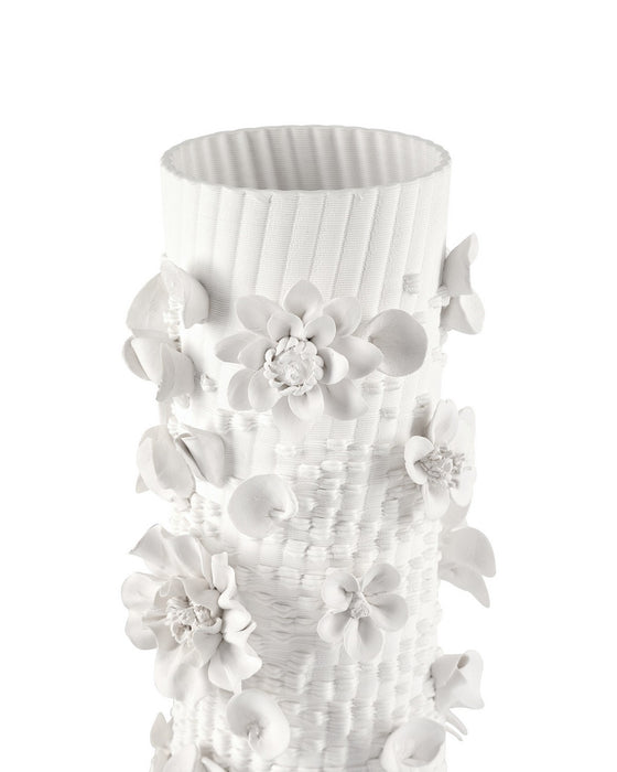 Currey and Company - 1200-1166 - Vase - Sylva - White