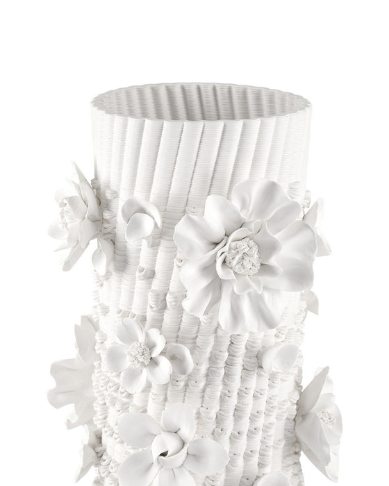 Currey and Company - 1200-1167 - Vase - Sylva - White