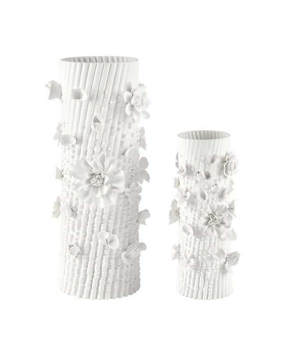 Currey and Company - 1200-1167 - Vase - Sylva - White