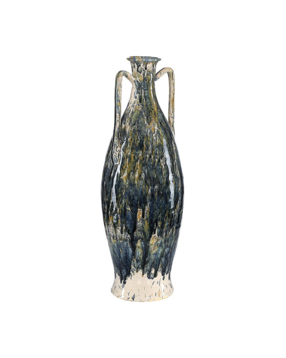 Currey and Company - 1200-1168 - Jar - Macchiato - Blue / Green / Off-White
