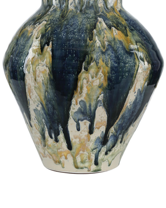 Currey and Company - 1200-1169 - Vessel - Macchiato - Blue / Green / Off-White