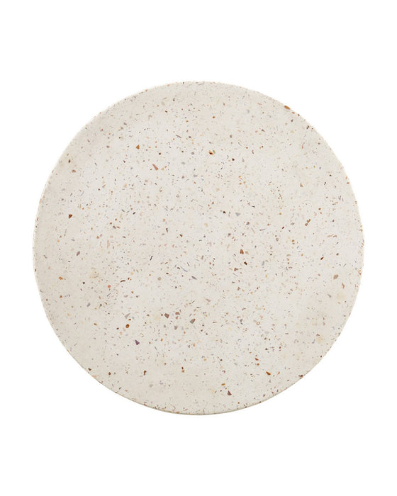 Currey and Company - 2000-0056 - Drinks Table - Cresta - Ivory Terrazzo