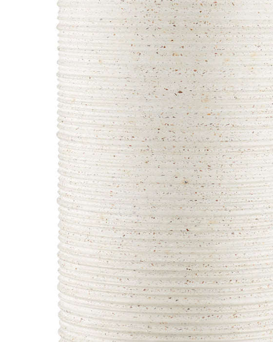 Currey and Company - 2000-0057 - Terrazzo Pedestal - Cresta - Ivory Terrazzo