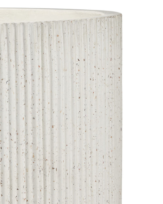 Currey and Company - 2200-0072 - Planter - Ridge - Ivory Terrazzo