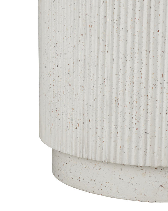Currey and Company - 2200-0072 - Planter - Ridge - Ivory Terrazzo