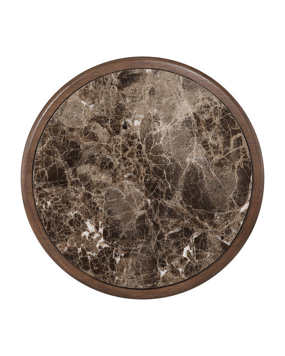 Currey and Company - 3000-0337 - Accent Table - Steppe - Dark Brown / Natural