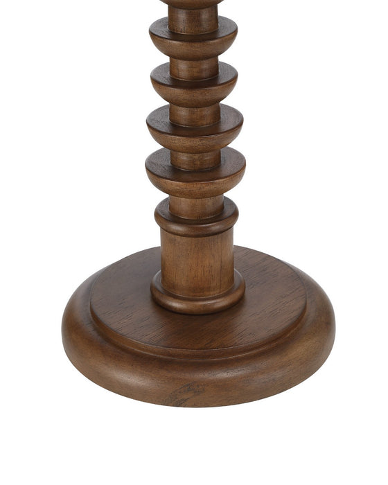 Currey and Company - 3000-0337 - Accent Table - Steppe - Dark Brown / Natural