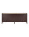 Currey and Company - 3000-0338 - Credenza - Evie - Ivory / Dark Walnut / Brass