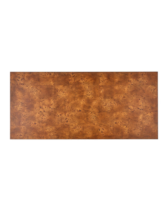 Currey and Company - 3000-0343 - Writing Desk - Evie - Mappa Burl / Brass