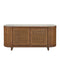 Currey and Company - 3000-0345 - Credenza - Virtuosity - Brushed Driftwood / Natural / Brass