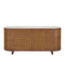 Currey and Company - 3000-0345 - Credenza - Virtuosity - Brushed Driftwood / Natural / Brass