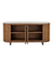 Currey and Company - 3000-0345 - Credenza - Virtuosity - Brushed Driftwood / Natural / Brass