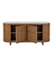 Currey and Company - 3000-0345 - Credenza - Virtuosity - Brushed Driftwood / Natural / Brass