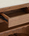Currey and Company - 3000-0346 - Bar Cabinet - Virtuosity - Brushed Driftwood / Natural / Brass