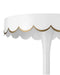 Currey and Company - 4000-0258 - Accent Table - Enid - White / Gold