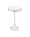 Currey and Company - 4000-0258 - Accent Table - Enid - White / Gold