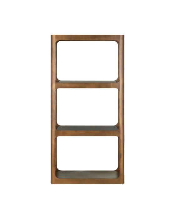 Currey and Company - 4000-0261 - Etagere - Scaffale - Smoke Gold / Smoke