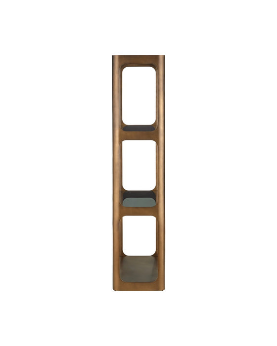Currey and Company - 4000-0261 - Etagere - Scaffale - Smoke Gold / Smoke