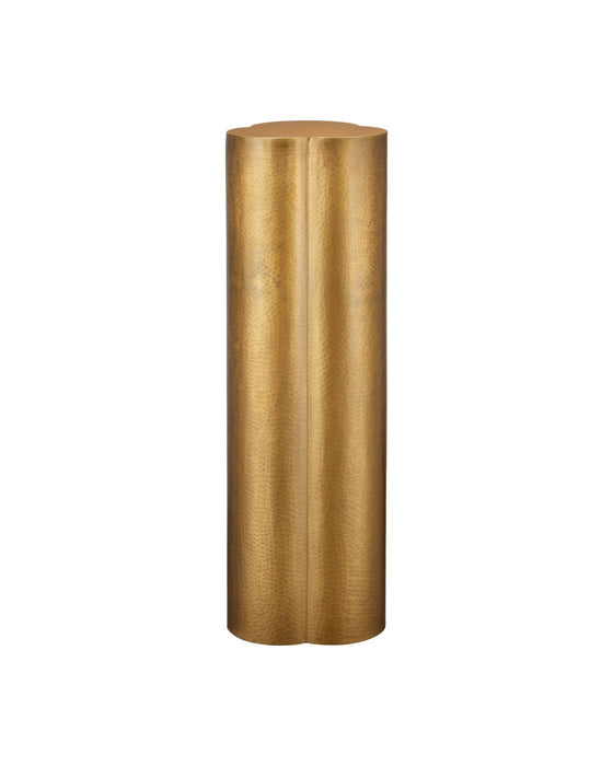 Currey and Company - 4000-0271 - Pedestal - Trebol - Antique Brass