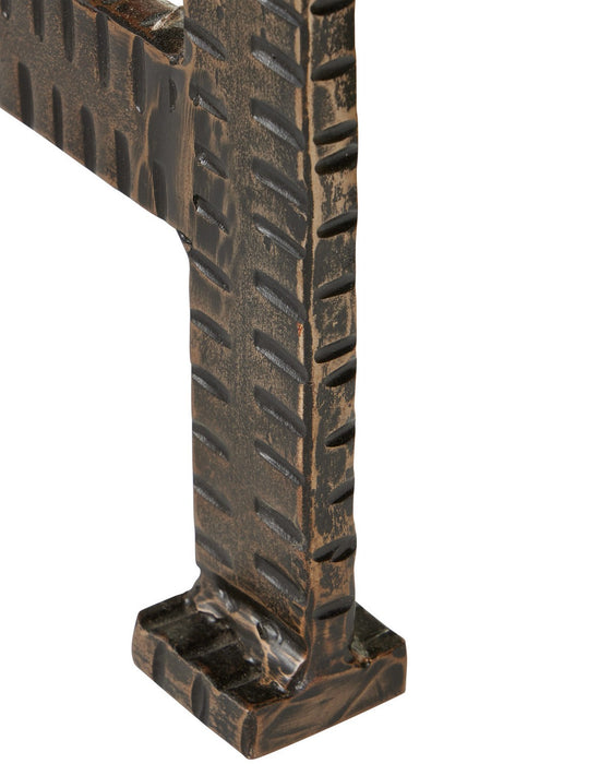 Currey and Company - 4000-0274 - Accent Table - Ampleur - Rustic Bronze / Natural