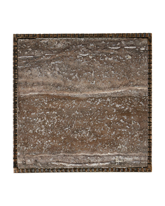 Currey and Company - 4000-0274 - Accent Table - Ampleur - Rustic Bronze / Natural