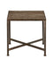 Currey and Company - 4000-0275 - Side Table - Ampleur - Rustic Bronze / Natural