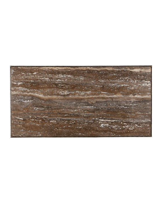 Currey and Company - 4000-0276 - Cocktail Table - Ampleur - Rustic Bronze / Natural