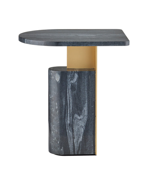 Currey and Company - 4000-0279 - Accent Table - Aldous - Black / Gold
