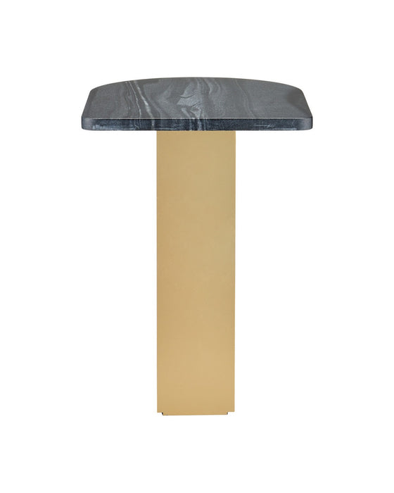 Currey and Company - 4000-0279 - Accent Table - Aldous - Black / Gold