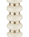 Currey and Company - 4000-0282 - Drinks Table - Lambent - Peach / Brushed Brass / Natural