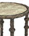 Currey and Company - 4000-0283 - Accent Table - Spalzato - Aged Brass / Antique Glass