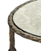 Currey and Company - 4000-0284 - Side Table - Spalzato - Aged Brass / Antique Glass