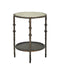 Currey and Company - 4000-0284 - Side Table - Spalzato - Aged Brass / Antique Glass