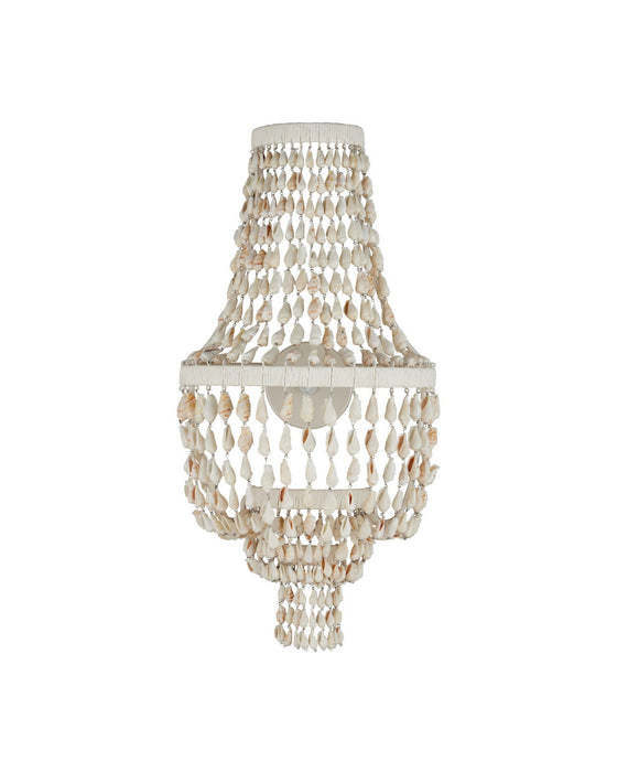 Currey and Company - 5000-0306 - LED Wall Sconce - Cybele - Natural / Pearlized White / White