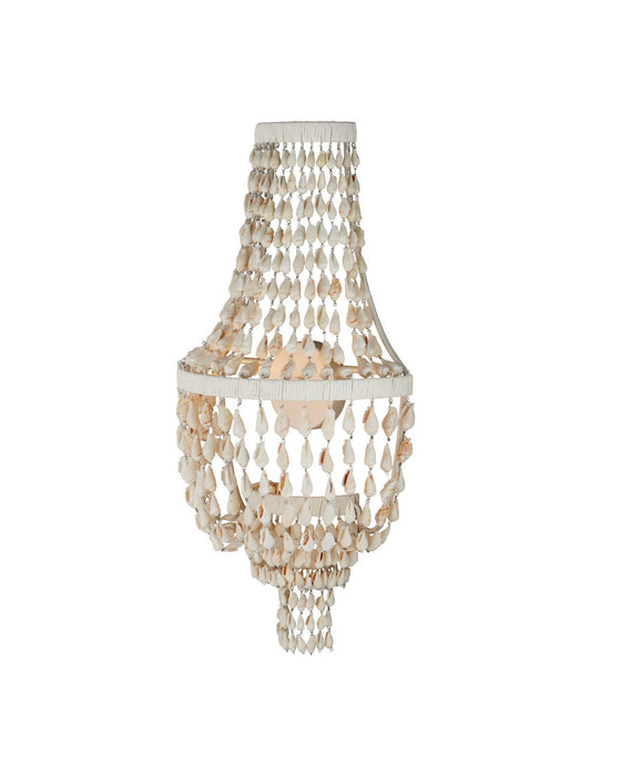 Currey and Company - 5000-0306 - LED Wall Sconce - Cybele - Natural / Pearlized White / White