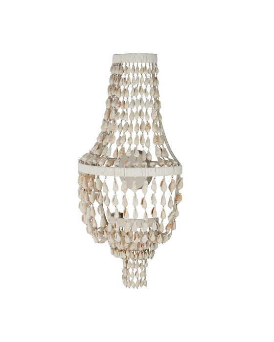 Currey and Company - 5000-0306 - LED Wall Sconce - Cybele - Natural / Pearlized White / White