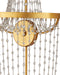 Currey and Company - 5000-0307 - LED Wall Sconce - Mademoiselle - Clear / Contemporary Gold Leaf / Contemporary Gold