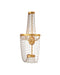 Currey and Company - 5000-0307 - LED Wall Sconce - Mademoiselle - Clear / Contemporary Gold Leaf / Contemporary Gold