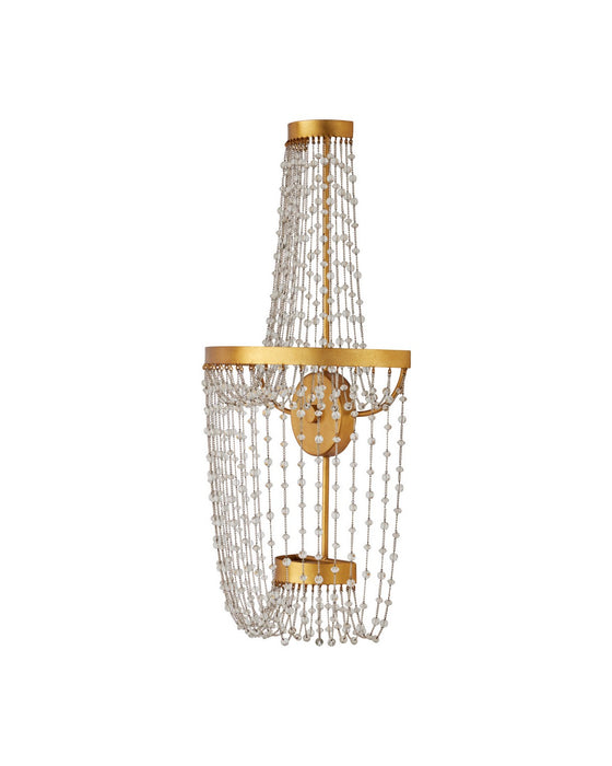 Currey and Company - 5000-0307 - LED Wall Sconce - Mademoiselle - Clear / Contemporary Gold Leaf / Contemporary Gold