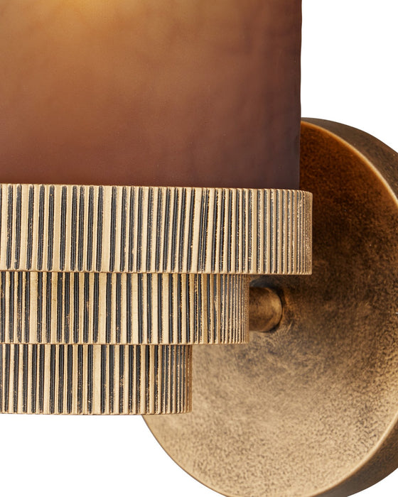 Currey and Company - 5000-0310 - One Light Wall Sconce - Thorley - Gold Luster / Antique Gold