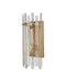 Currey and Company - 5000-0312 - One Light Wall Sconce - Electra - Clear / Antique Brass